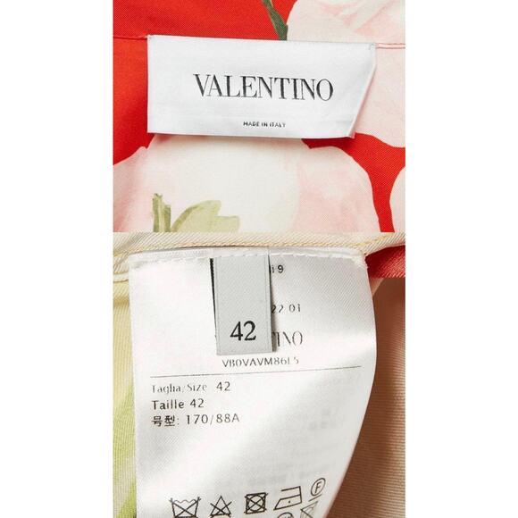 Valentino Multicolor Silk Floral Maxi Dress - Picture 3 of 4